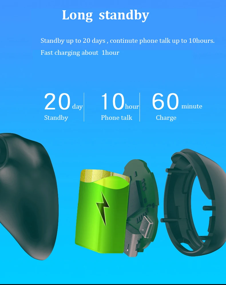 GiGiboom Mini Wireless Bluetooth Earphone Super bass 4.1 Headset with mic Handsfree earbuds for iphone Huawei xiaomi | Электроника