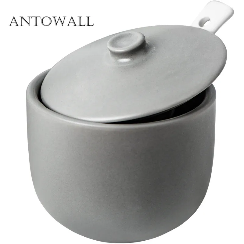 ANTOWALL, домашняя керамическая посуда, миска с крышкой, для яиц, супа, пудинга, сахарница, Милая Мини Чаша с крышкой, серия Ceylon