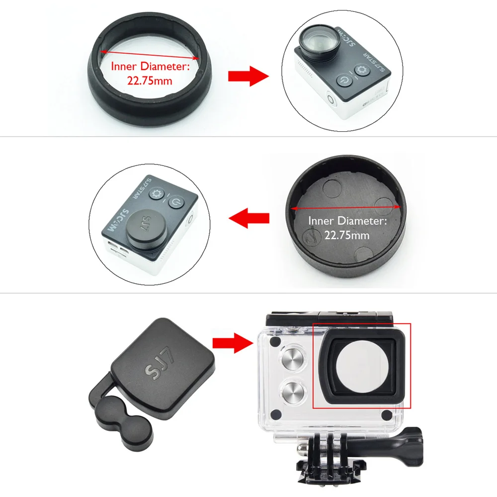 Для SJCAM sj7 крышка объектива для Star против царапин объектив UV фильтр аксессуары
