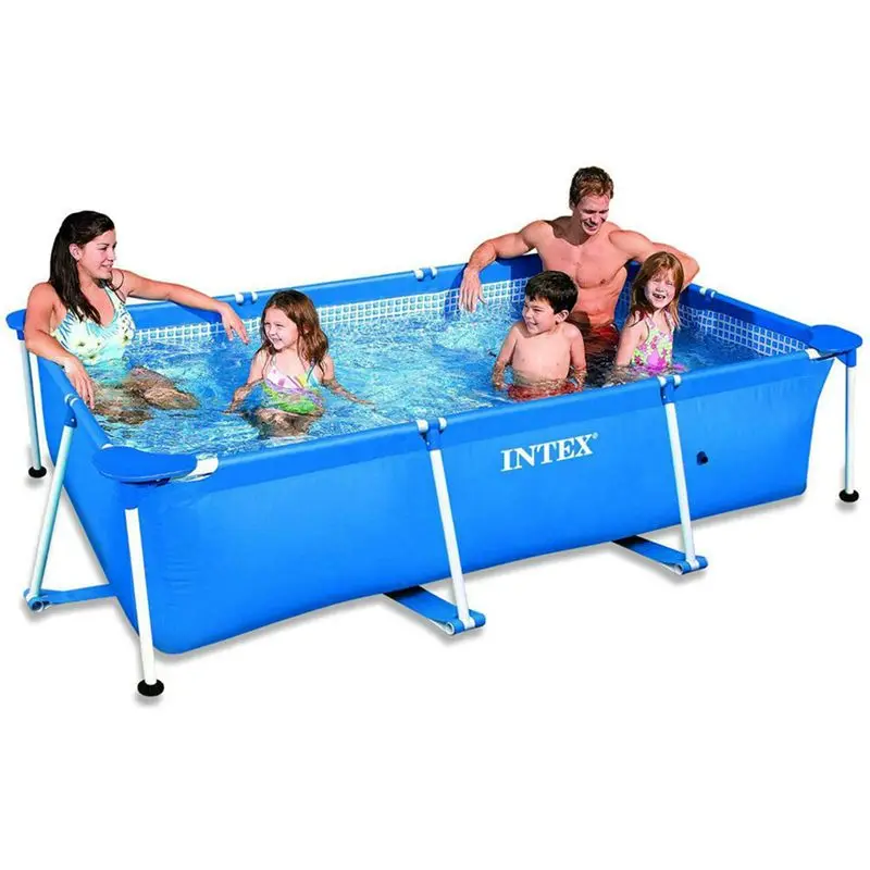 220x150x60 см Intex небольшой прямоугольный металлический каркас для бассейна легко