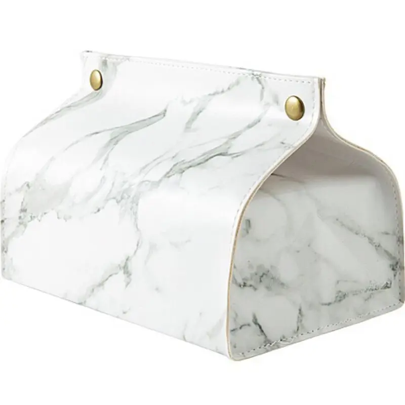 Контейнер для полотенец салфеток подставка в скандинавском стиле кожаная