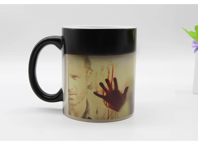 11 унций кофейные кружки зомби волшебная кружка Термочувствительная меняющая