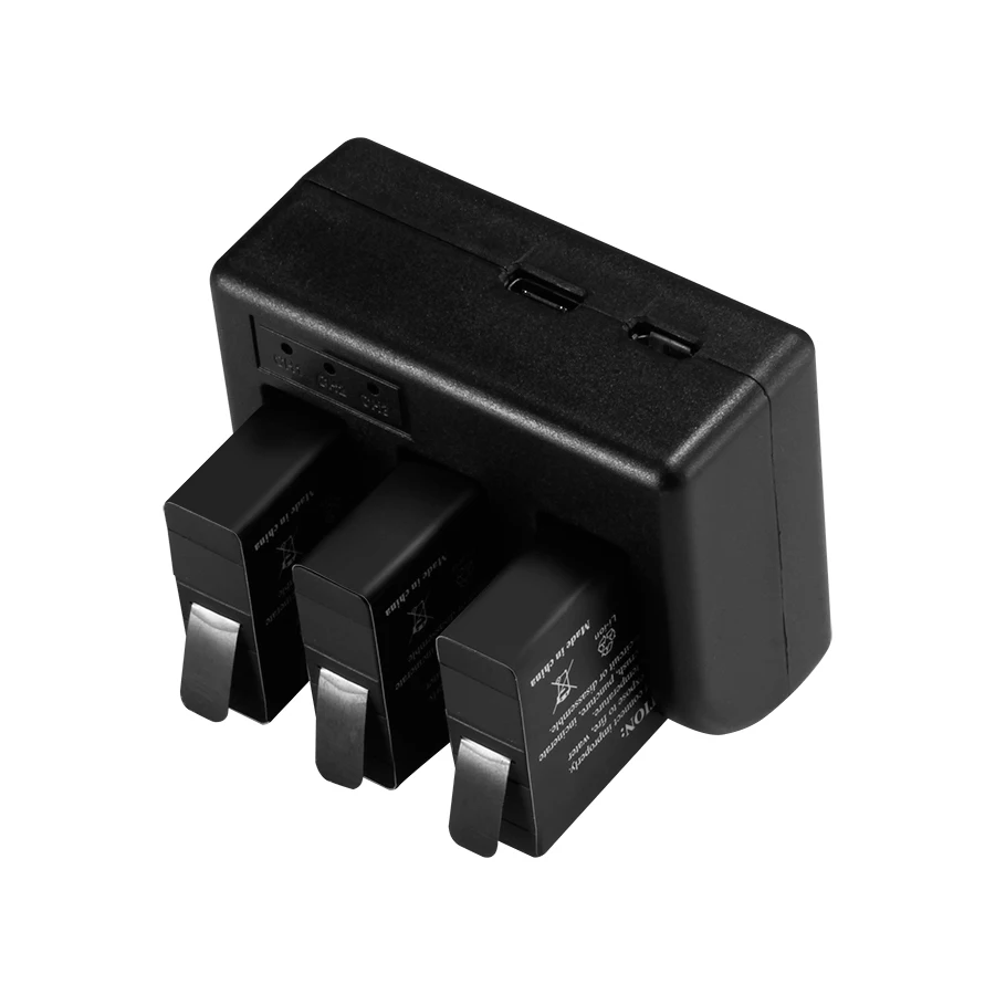 Mamen 3 шт 1650mAh Gopro 501 AHDBT-501 Аккумулятор для камеры+ 3 порта USB зарядное устройство для Gopro Hero 5 6 7 батарея для спортивной экшн-камеры