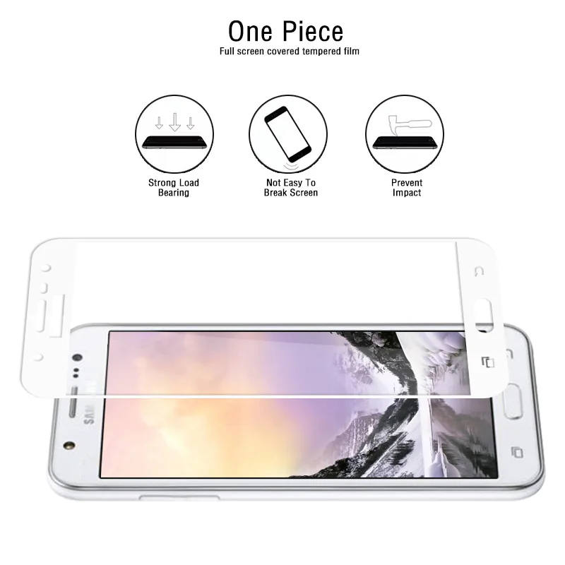 Защитная стеклянная пленка для Samsung Galaxy J5 2015 SM J500F полноразмерный экран