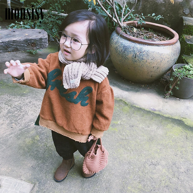 Monsisy Winter Children Wool Bag For Girl Boy Handbag Kid Coin Purse Shoulder for Toddler Gift Baby Knitted Small Tote | Багаж и сумки