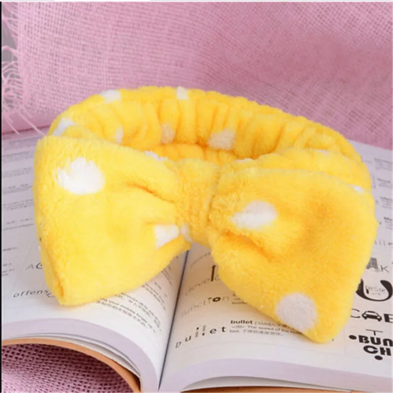 Головной убор женский в горошек милая мягкая эластичная повязка для волос