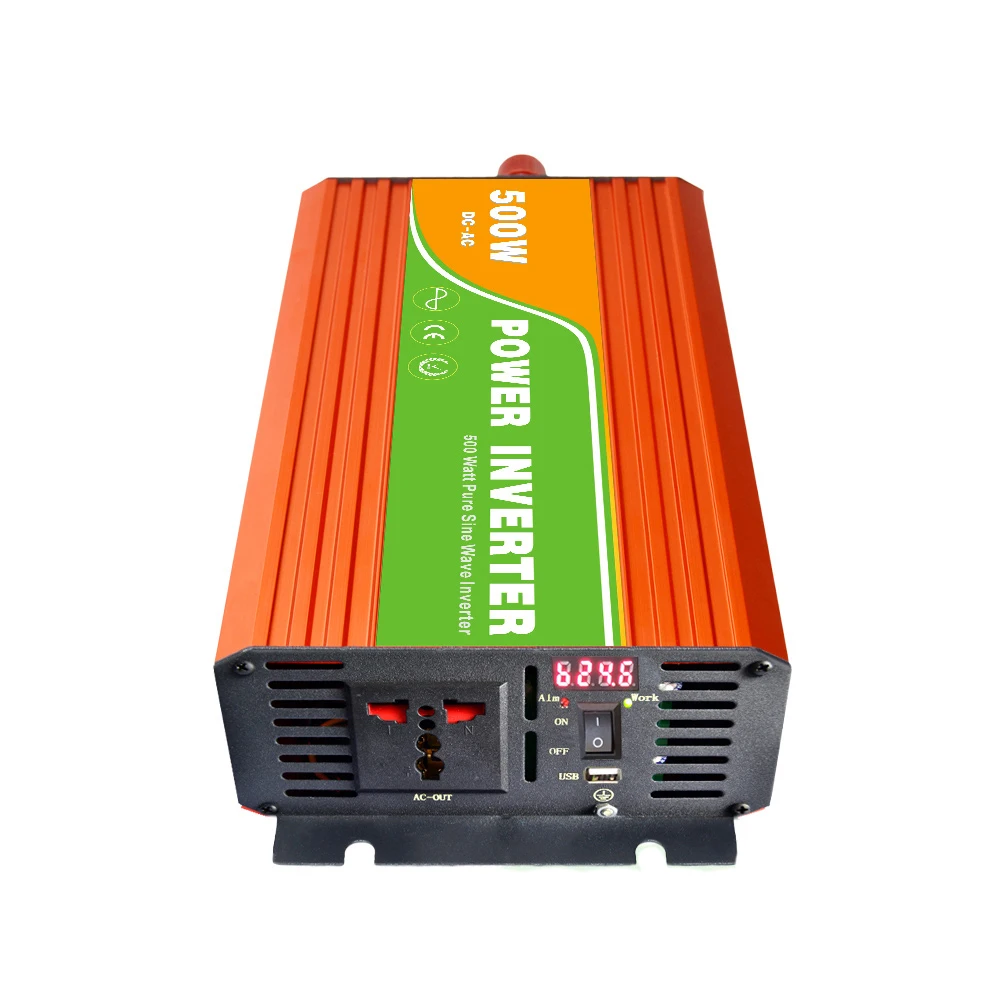 Цифровой 48VDC (40-60V) 500W Off Grid Inverter to 100-240VAC Ouput Surge 1000W Pure Sine Wave Solar Wind С USB | Обустройство