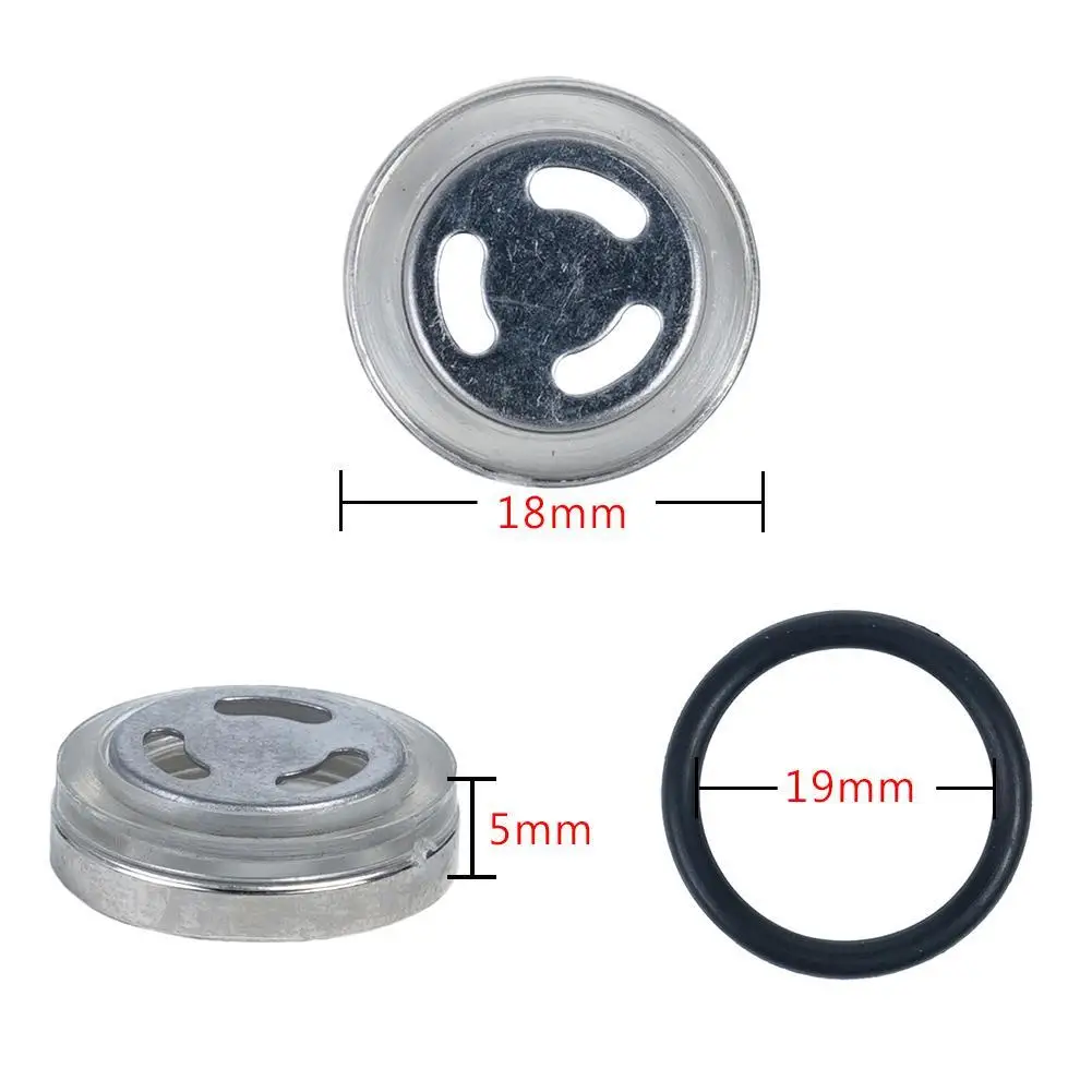 2pcs 18mm Motorcycle Master Brake Cylinder Reservoir Sight Glass with Rubber Gasket for Motorbike Brake Clutch Levers