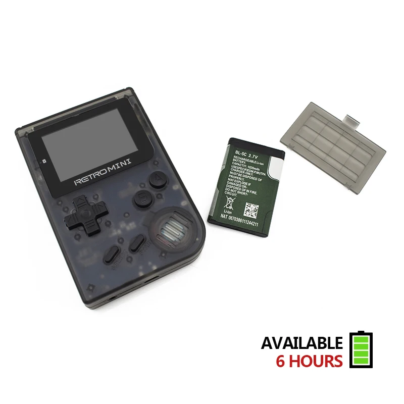 Retro Game Console 32 Bit Portable Mini Handheld Players Built-in 40 For GBA Classic Games Best Gift Kids Black | Электроника