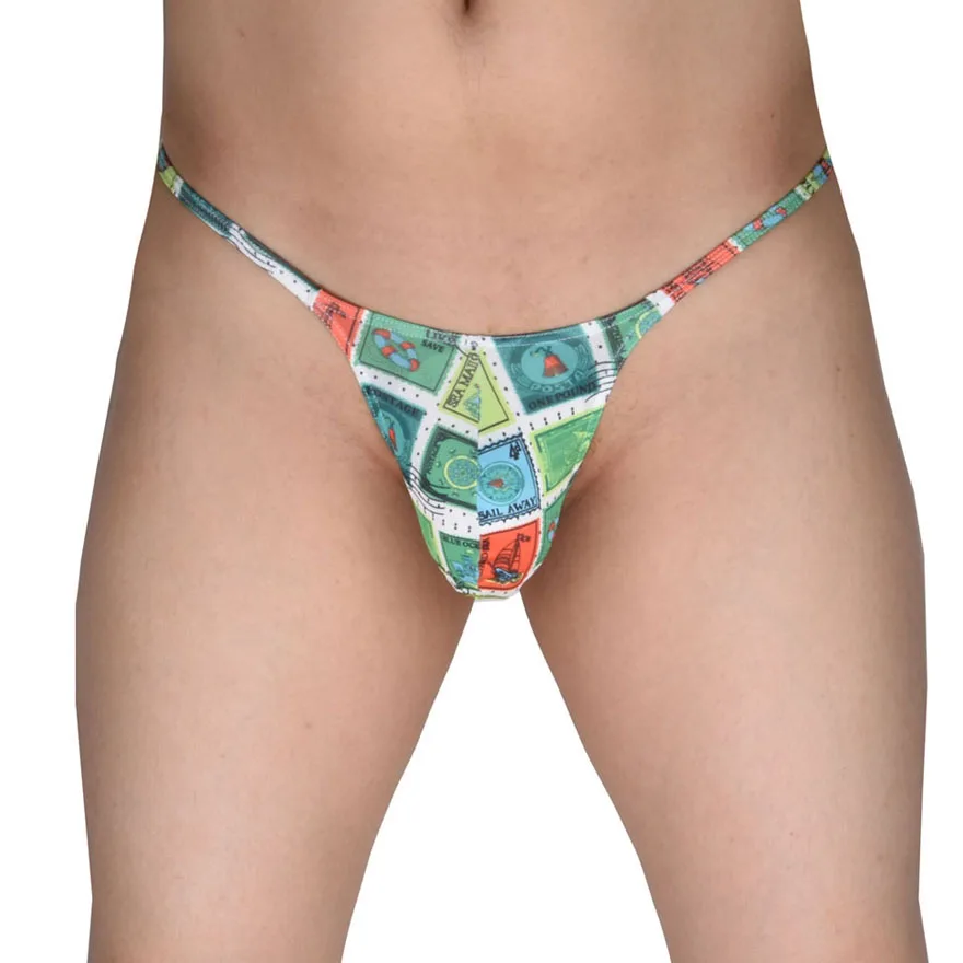 Нижнее белье с часами и принтом нижнее для мужчин сексуальное Танга|thong men underwear|male