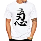 Мужская черная футболка с принтом самурая, Винтажная футболка с коротким рукавом и принтом черепа ниндзя, 2019