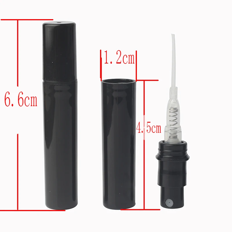 100pcs New 4ML Portable Trial Pack Plastic Material Perfume Spray Bottle and Empty | Refillable Bottles