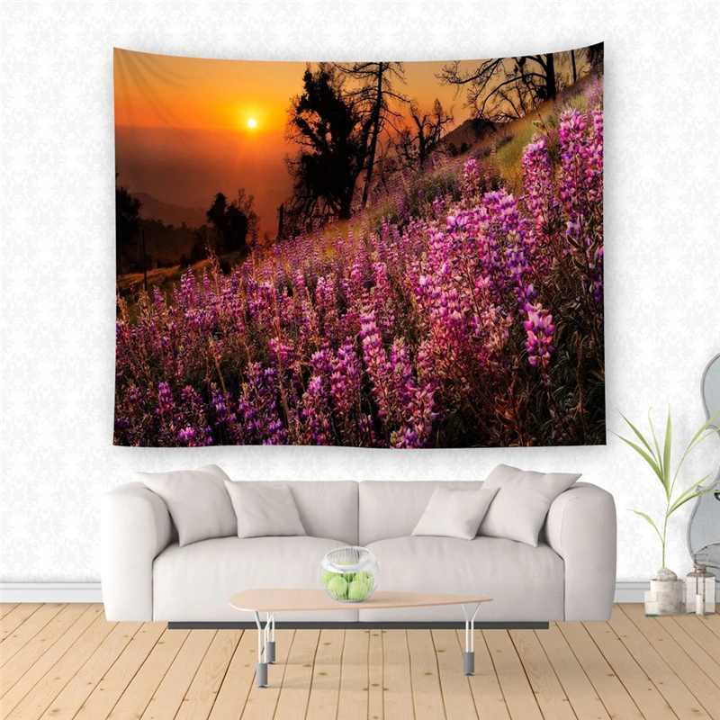 Casegrace Forest Tapestry Simple Style Wall Dorm Decor Hanging Printed With Polyerter Table Cloth Picnic | Дом и сад