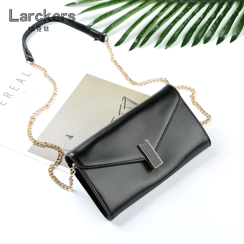Larckers Брендовая женская сумка из ПУ кожи с глазурованным покрытием клатч для