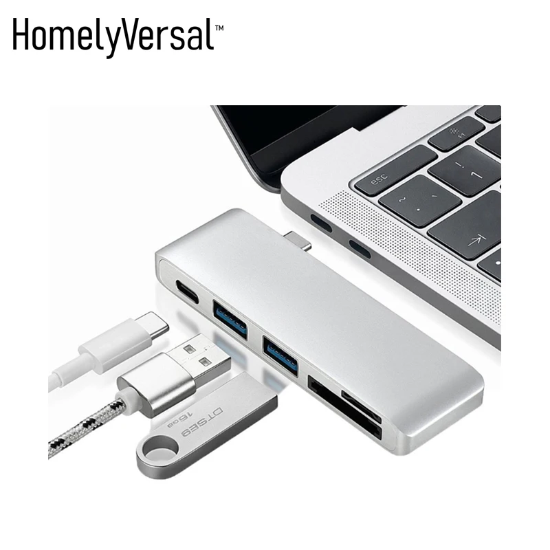 Homelyversal MacBoook док-станция хаб-конвертер USB-C к HDMI/type-c док-станция usb3.0 порт