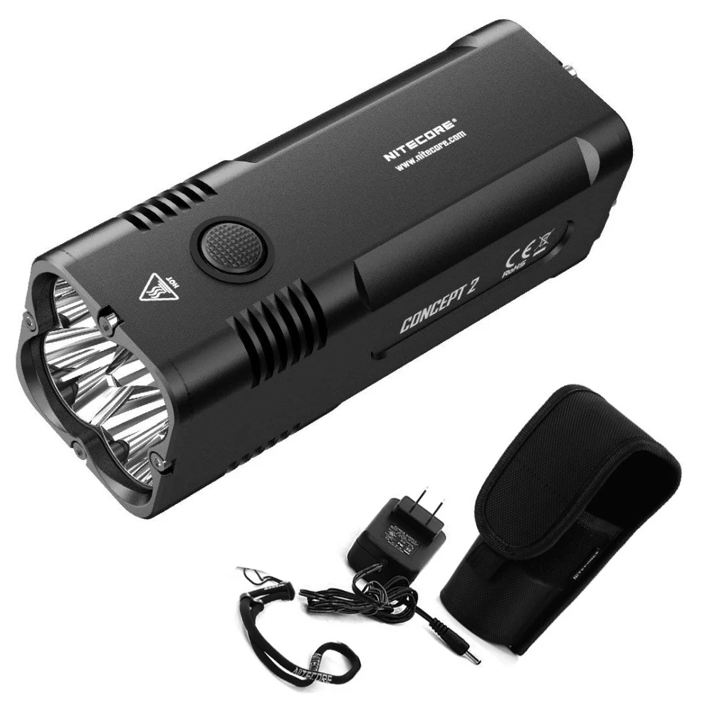 Бесплатная доставка новинка 2018 NITECORE концепция 2 C2 6500 люменов 4 x CREE XHP35 HD