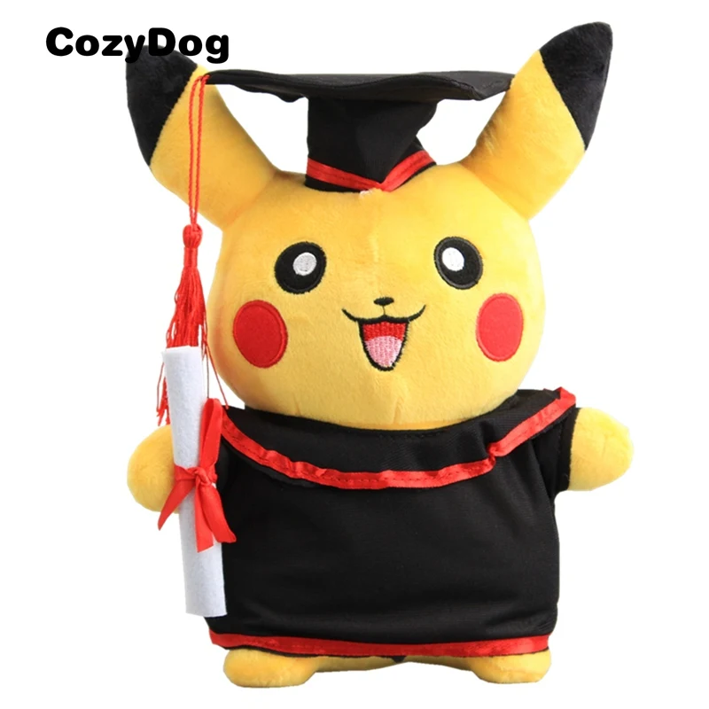 Laughing Pikachu 6 стилей 27 см косплей Пикачу плюшевая игрушка чучела Gengar Golbat Doctor Костюм Кукла Пикачу подарки на выпускной высокое качество NWT - Цвет: Laughing Pikachu
