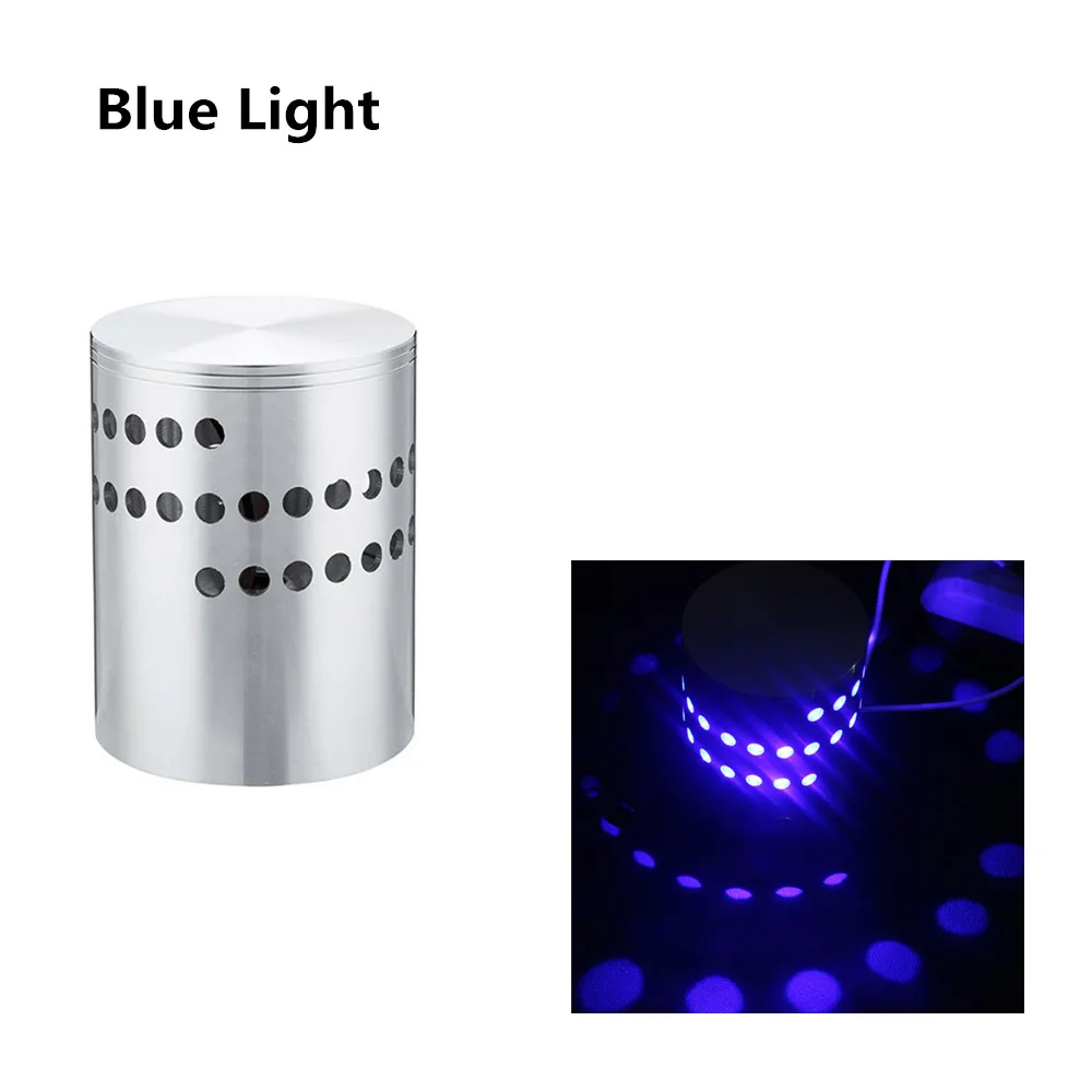 No Remote Ct Blue Светодиодный светильник со спиральным эффектом, настенные лампы, RGB светодиодный настенный светильник, 3 Вт, красочные лампы Wandlamp для вечерние, для бара, лобби, KTV, украшение дома, светильник - Цвет абажура: No Remote Ct Blue