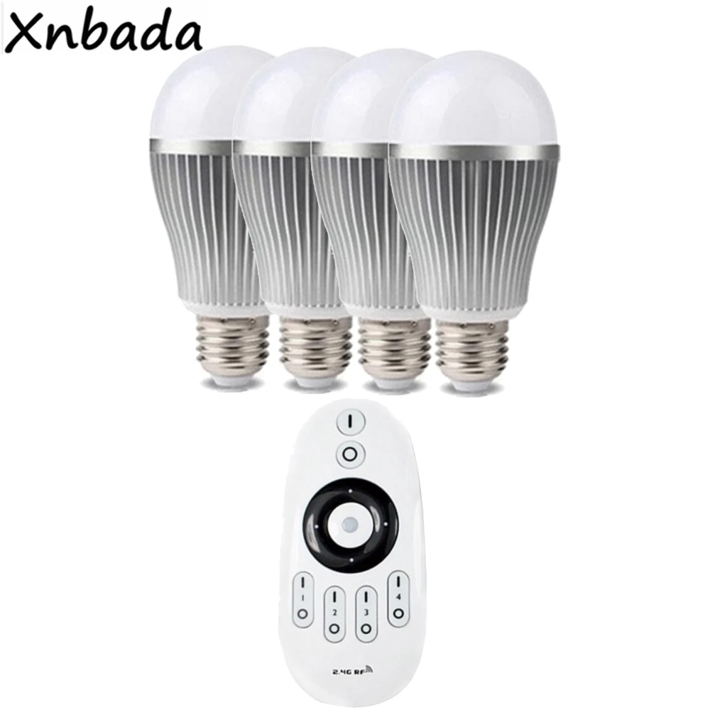 Milight 2 4G E27 9W светодиодные лампы CW WW AC85 265V Беспроводной RF Wifi Ibox и пульт