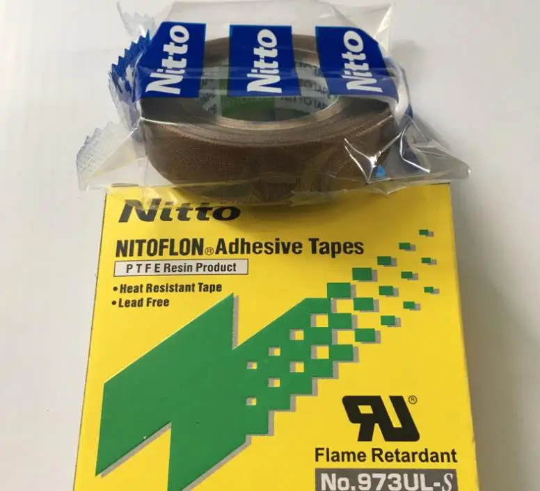 Термостойкая клейкая лента 3 шт. T0.13mm* W13-50mm* L10m Япония NITTO DENKO Клейкая Лента Водонепроницаемая электрическая лента 973UL