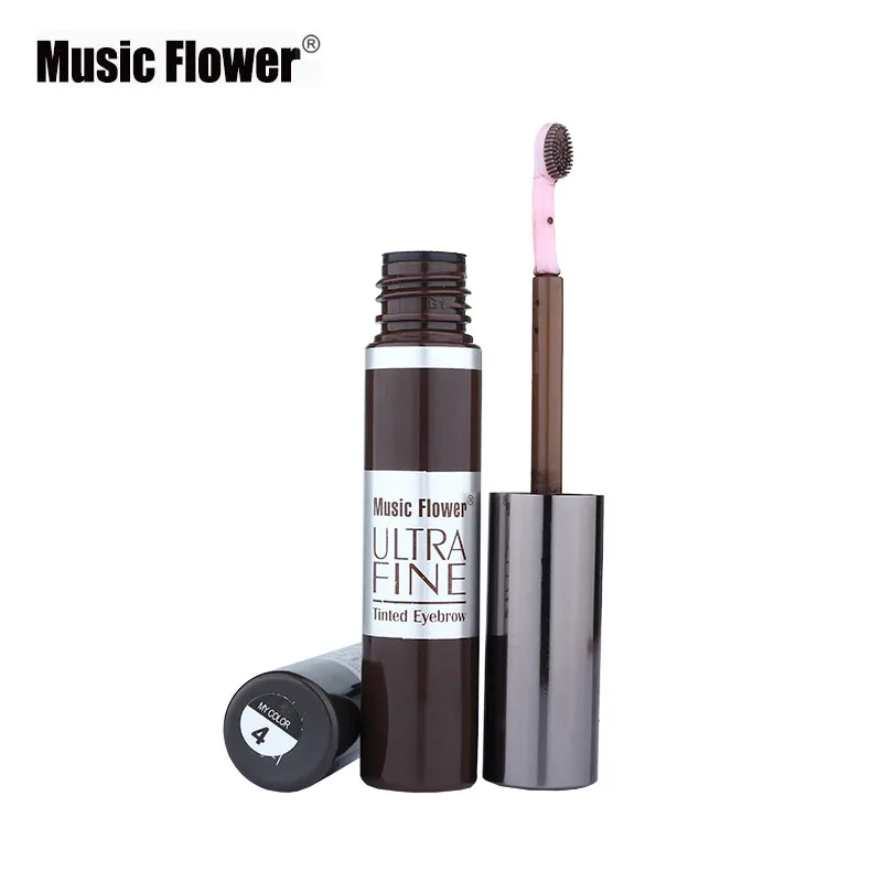 Music Flower макияж ультра тонкого помола тонированные крем для бровей устойчивый к пятнам 3D глаз Коричневый тату-гель с кисть инструмент продолжительное