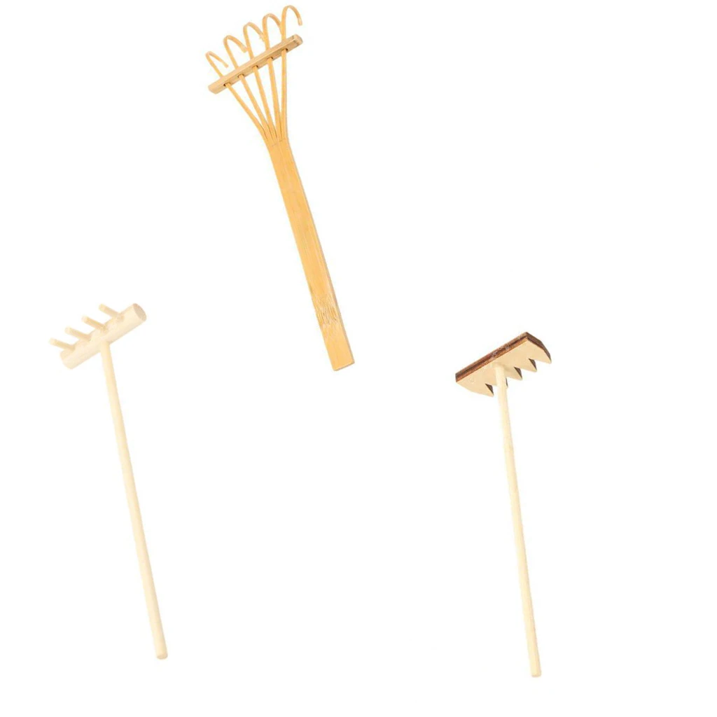 3 шт Мини грабли для дзен сад песок настольная медитация фэн шуй Декор|Статуэтки и