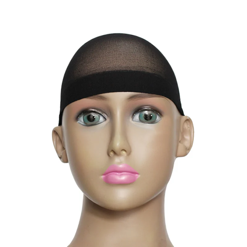 2 Pcs/Set Unisex Stocking Wig Liner Cap Nylon Stretch Breathable Mesh Hat JIU55