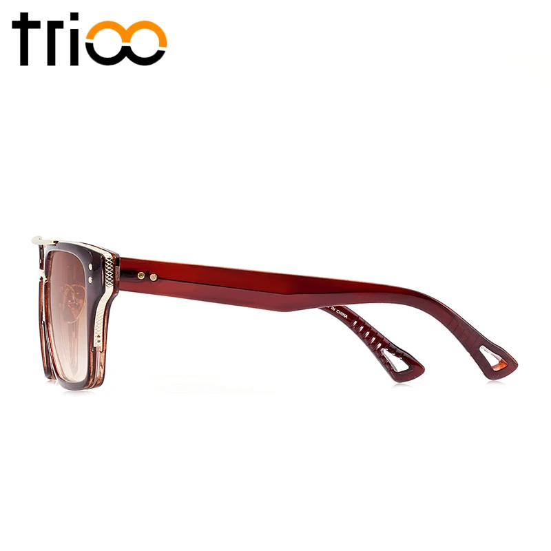 Очки солнцезащитные TRIOO Мужские квадратные крутые Роскошные брендовые