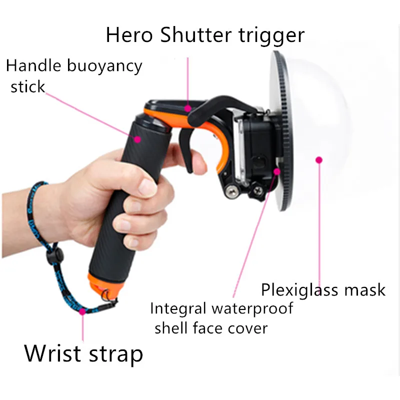Новый купольный объектив для Gopro Hero 5 аксессуары прозрачная крышка дайвинга с