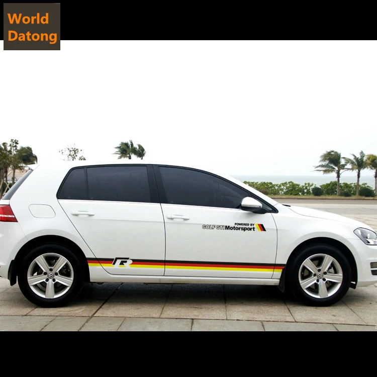 Мир Датун МоторСпорт Стайлинг автомобиля стикер для Volkswagen Scirocco Polo Golf Car Обе