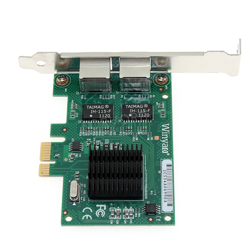 PCIE X1 двойной порт 10/100/1000 Мбит/с гигабитный Ethernet сетевой адаптер для bcm5715 NIC |