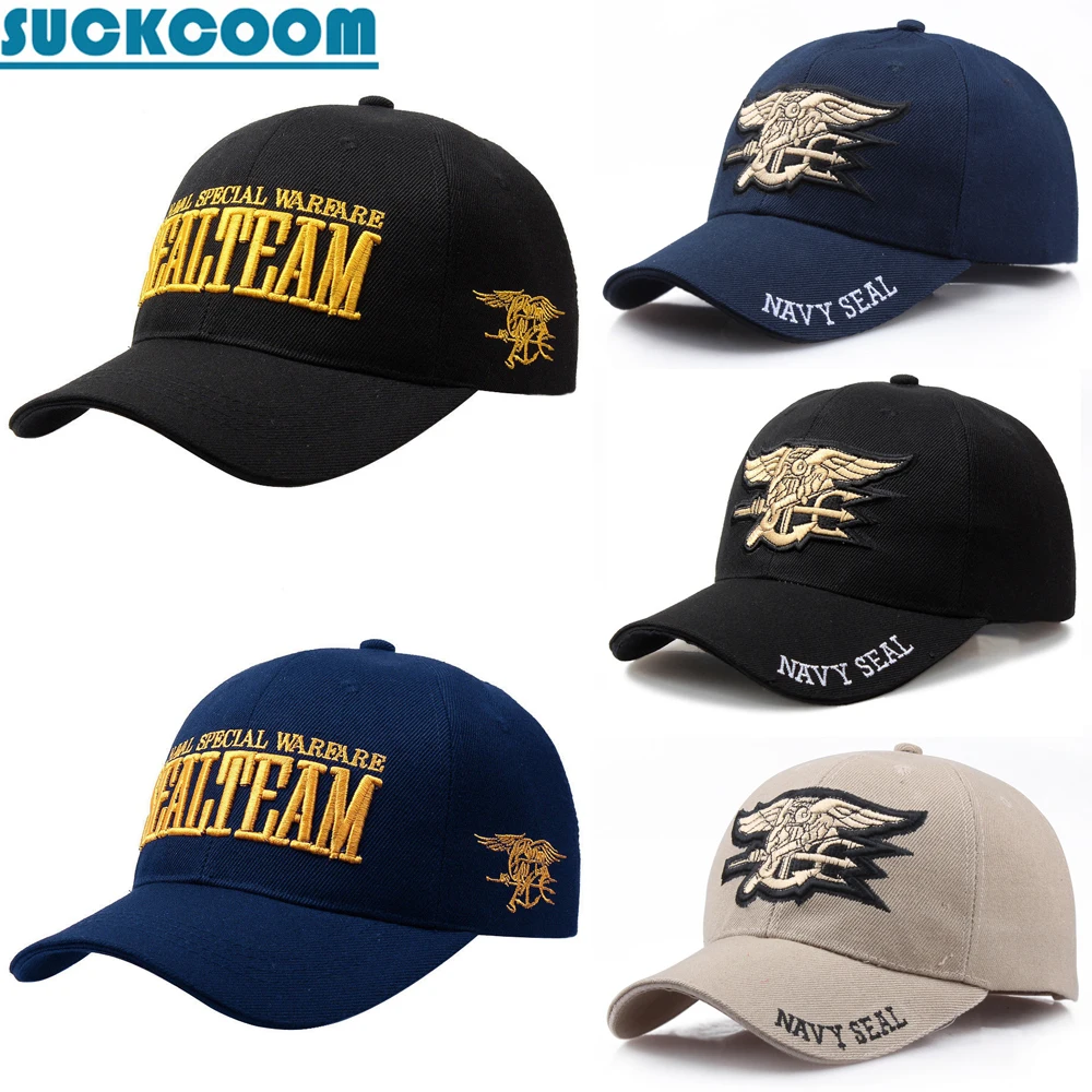 [SUCKCOOM] брендовая мужская бейсболка с военно морской эмблемой NAVY SEALS/SEAL TEAM шапка