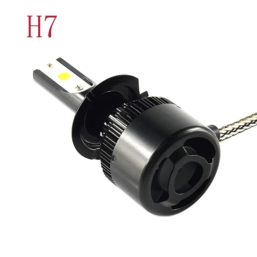 H7 H4 светодиодный головной светильник лампы H1 12V 6000K белый светильник 6400LM 60 Вт 2 шт. пара C6S автомобильные аксессуары H3 9006 9005 H8/H9/H11 для автомобилей