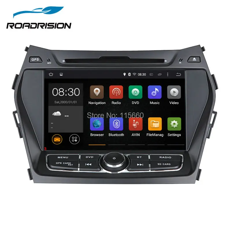 Android 6.0 4 ядра 1024x600 автомобиль DVD GPS навигации для Hyundai Santa Fe IX45 с Bluetooth Радио RDS Wi-Fi 3G