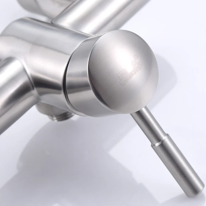 Настенный смеситель для душа из нержавеющей стали горячей и холодной ванны