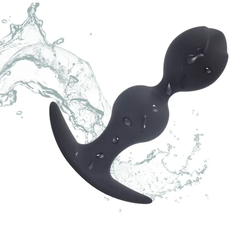Unisex Silicone Butt Plug Anal Sex Toys Man Women Gay Waterproof Beads Adult Products Prostate Massager Anus | Красота и здоровье