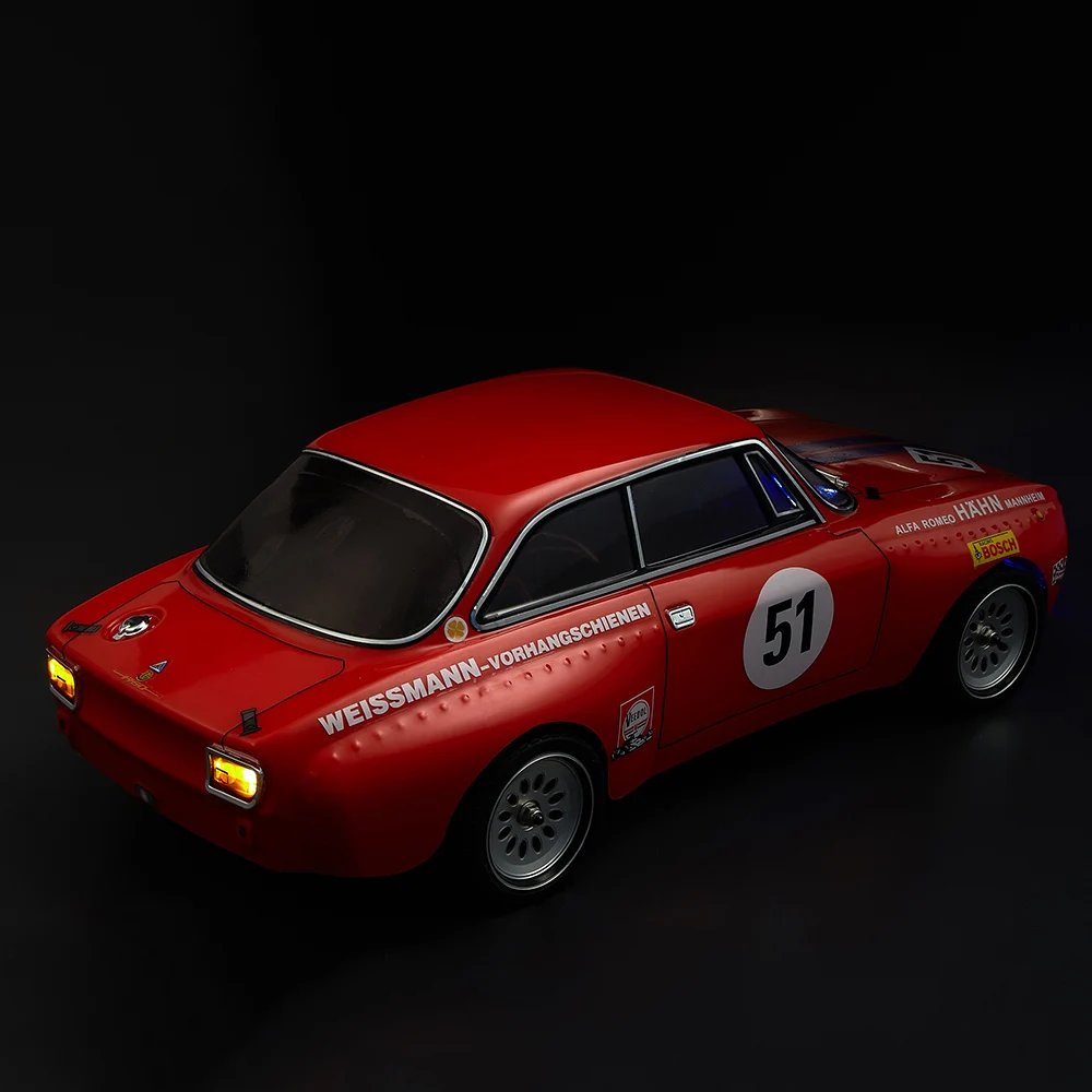 Радиоуправляемый корпус автомобиля 48251 257 мм для Alfa Romeo 2000 GTAm законченный корпус красная рамка 1:10 Электрический туристический Радиоуправляемый Дрифтерный Автомобиль diy запчасти