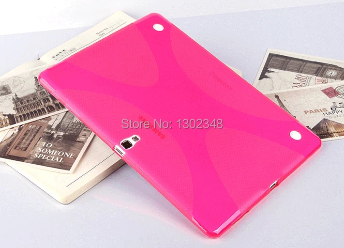 Противоскользящий чехол X Line из мягкого силикона резины ТПУ геля для Samsung Galaxy Tab S 10