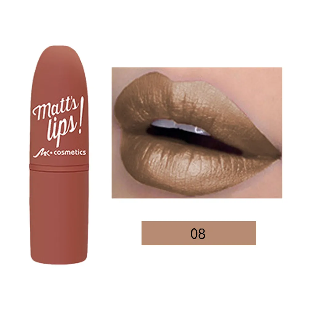 Губная помада, водостойкая, перламутровая, металлик, стойкая, косметика для губ, красота, макияж, подарок, maquiagem labiales, губная помада, набор,, горячая Распродажа - Цвет: H