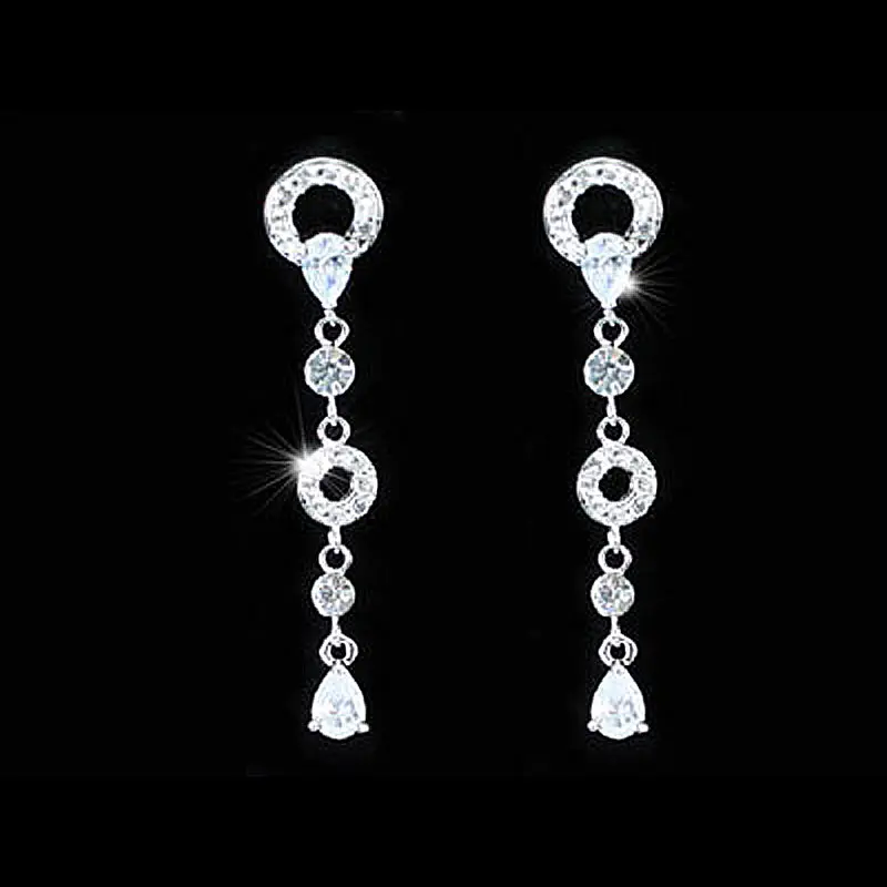 Серьги Подвески с павлином и звездой из фианита серьги камнем CSE288|peacock star|cubic zirconia