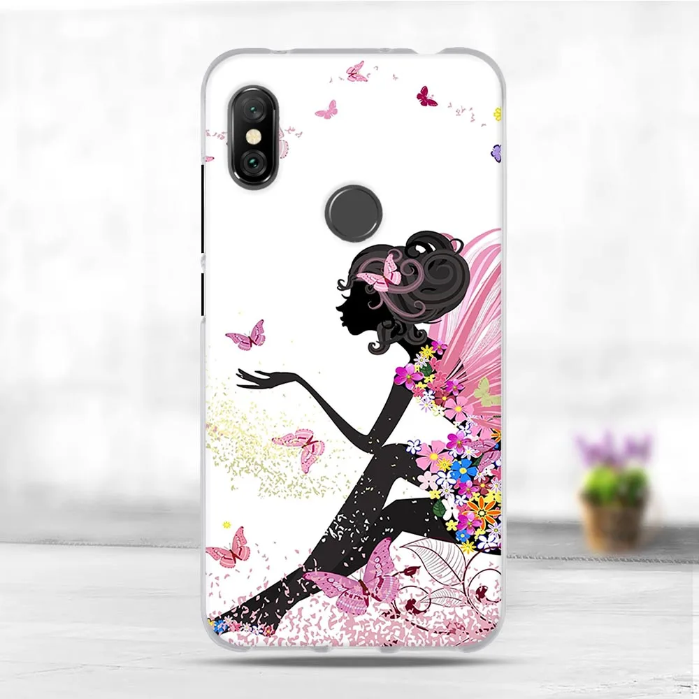 Чехол для Xiaomi Redmi Note 6 Pro чехол Xiomi силиконовый мягкий ТПУ задней панели Note6 6Pro милый