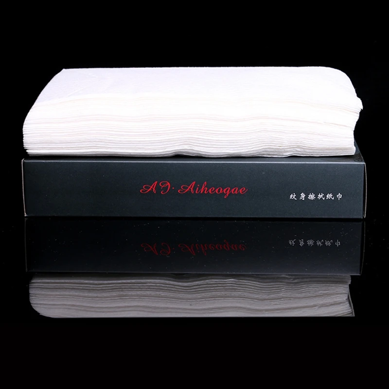 Бумажное полотенце для чистки татуировок Tissue70Pcs Настольный коврик одноразовые