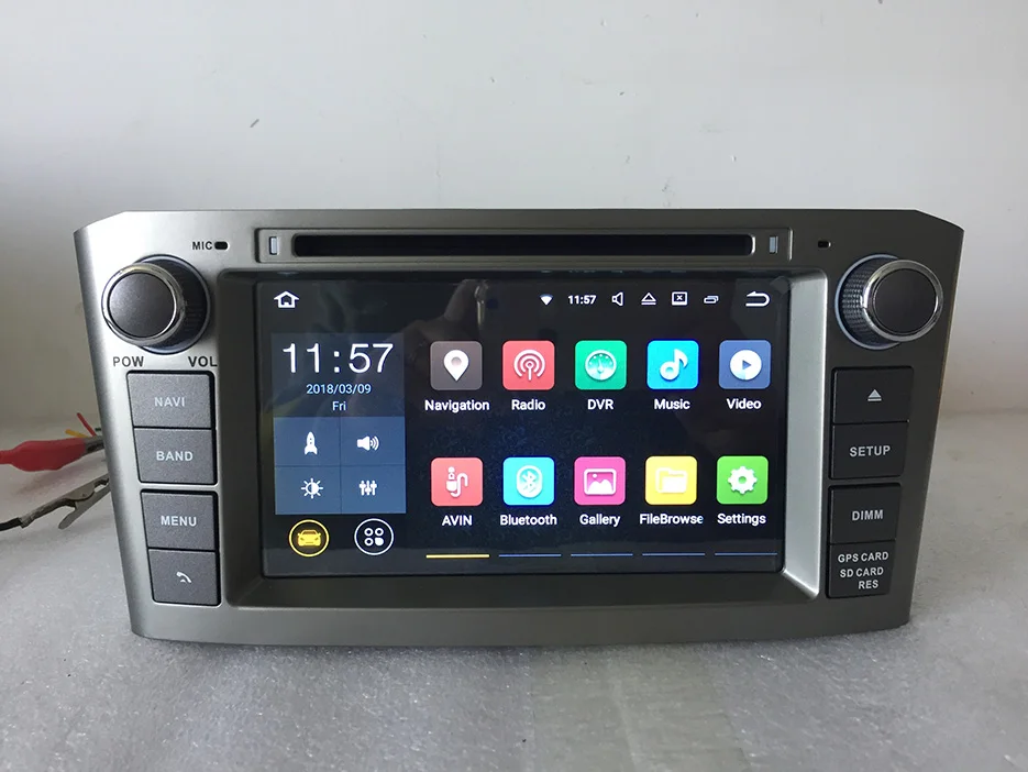 1024x600 четырехъядерный 7 &quotAndroid 1 для Toyota Avensis 2003 2008 2 din автомобильный dvd gps навигация