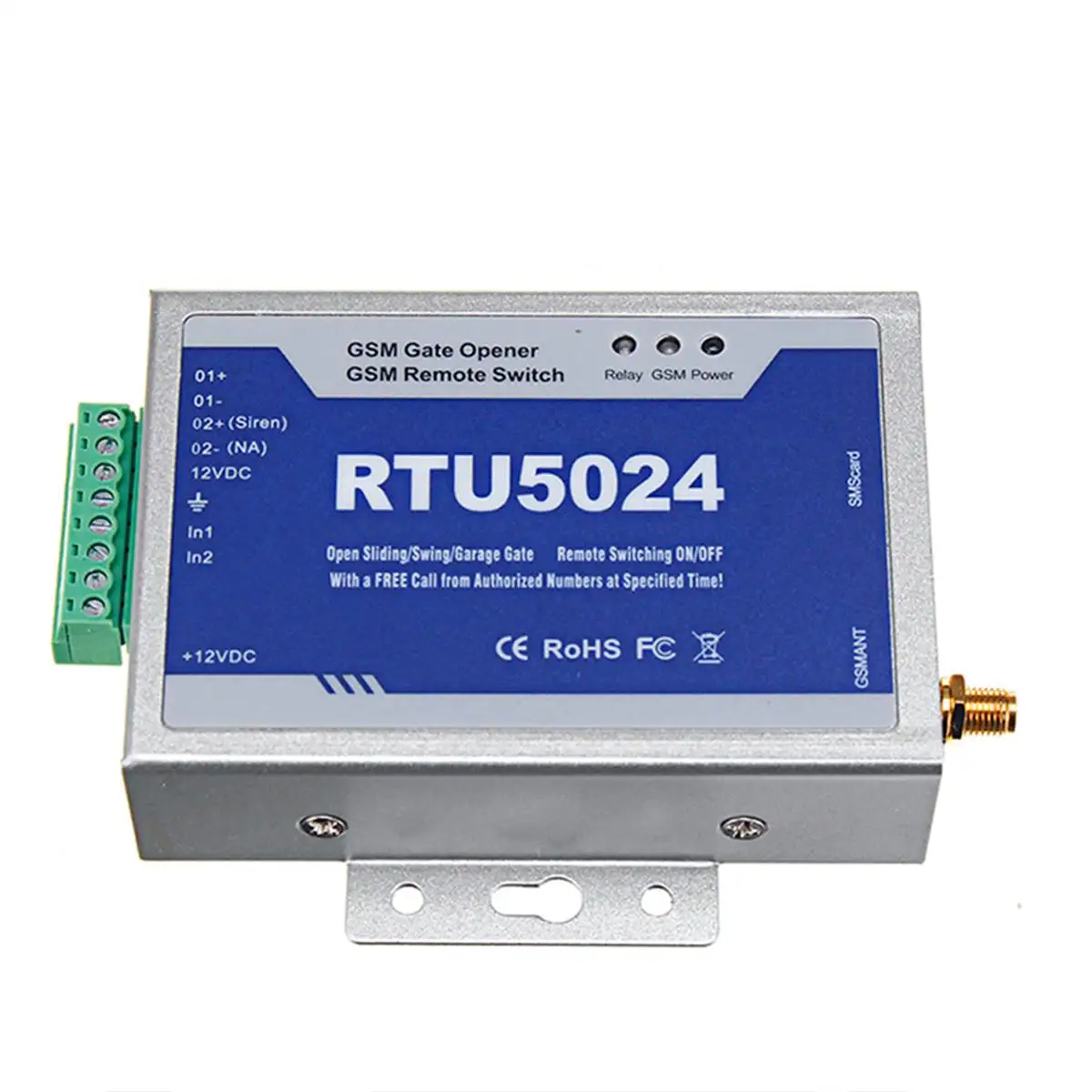 RTU5024 GSM Открыватель ворот реле беспроводной пульт дистанционного управления дверной доступ с антенной 300 см обновленный комплект для парковочных систем