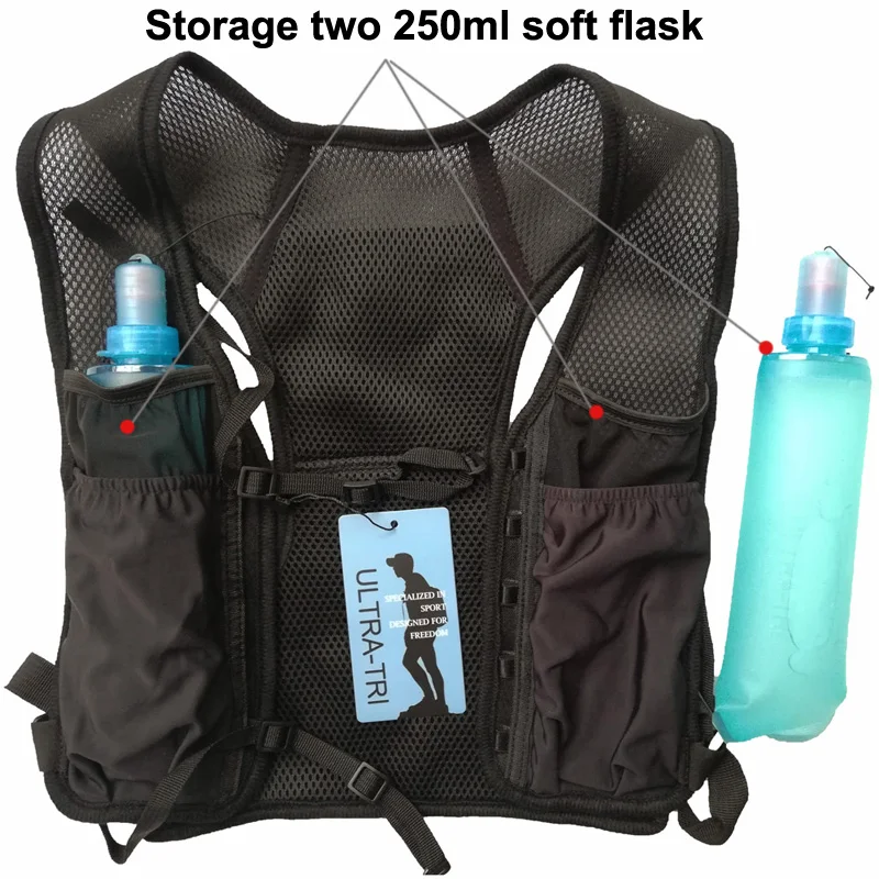 ULTRA TRI Hydration Trail Run рюкзак жилет для мужчин и женщин мужской легкий марафона бега по