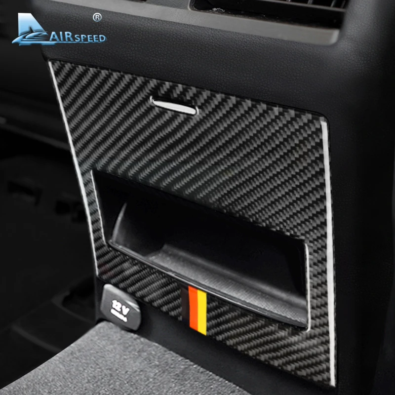 Airspeed для Mercedes Benz ML GL GLS GLE аксессуары для Benz ML GL GLS GLE наклейка из углеродного волокна внутренняя задняя крышка коробки для хранения