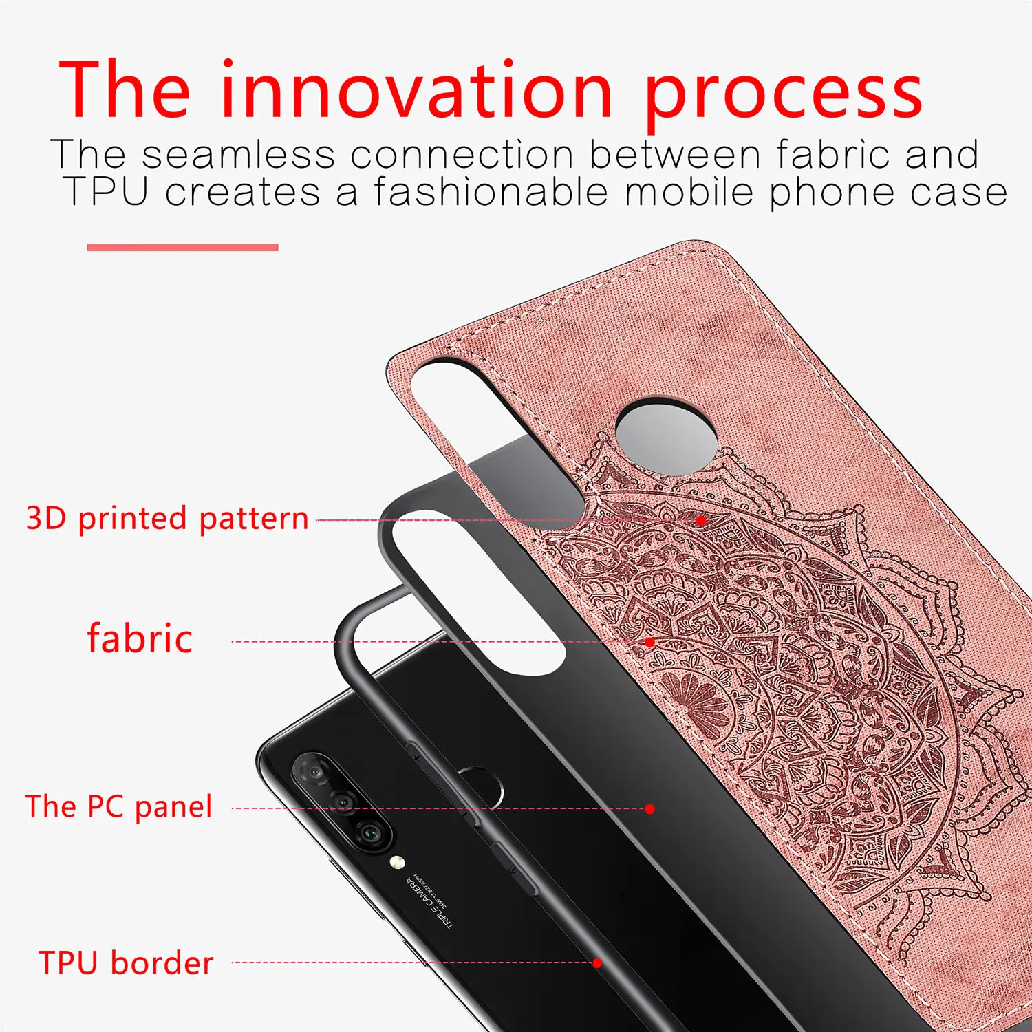 For Huawei P30 Lite Case Ultra Slim Business Fabric Cloth Soft Protect Cases Cover for P30Lite MAR-LX1M MAR-LX1 |