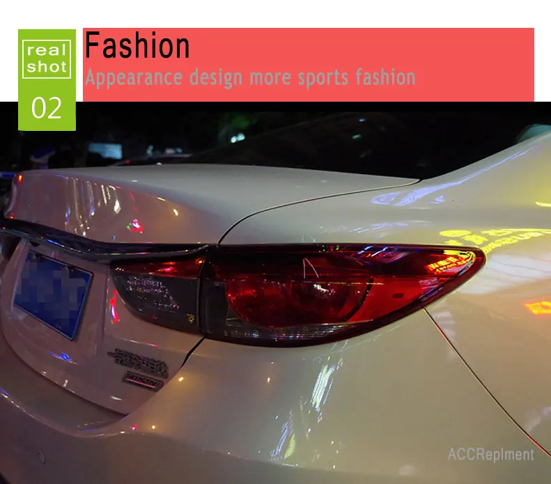 4 шт. автомобильный Стайлинг для Mazda 6 задний светильник s- для Mazda 6 светодиодный задний фонарь+ сигнал поворота+ тормоз+ задний светодиодный светильник
