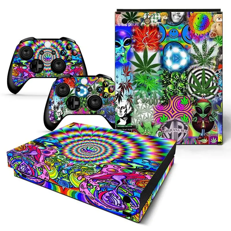 TN-XboneX-0906 Рекламный стикер кожи для xbox one x аксессуары консоль и контроллер - Цвет: TN-XboneX-0906