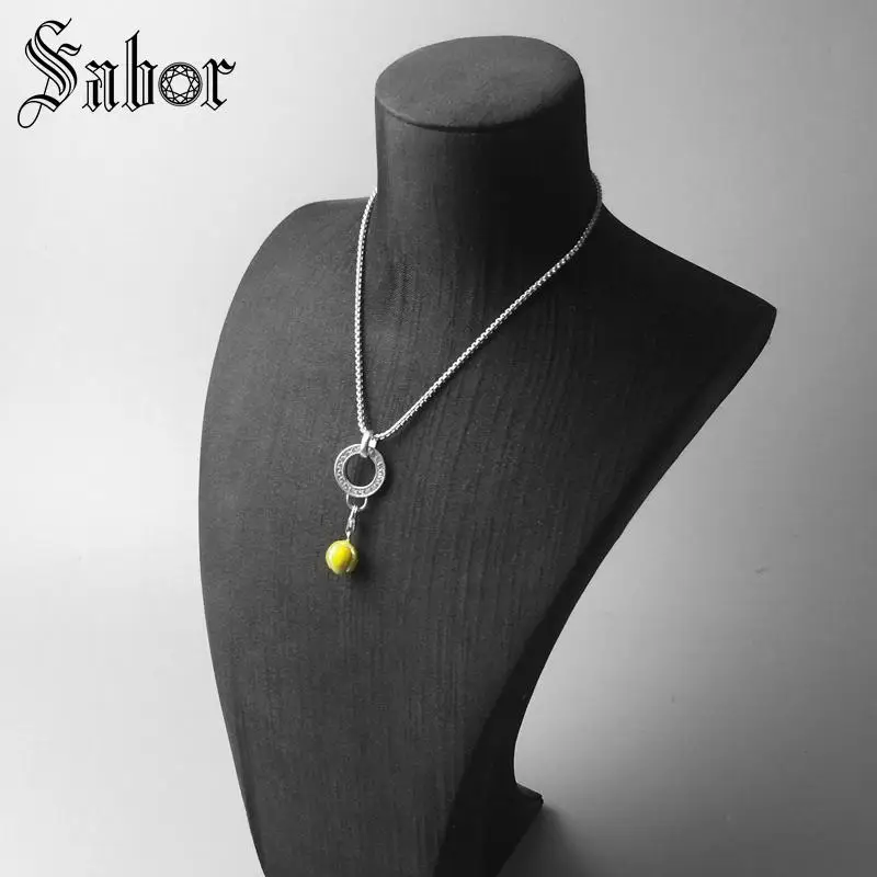 Подвеска Шарм в виде теннисного мяча thomas модные ювелирные украшения для женщин и